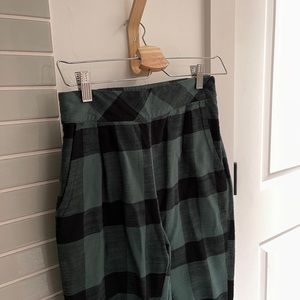 Free People cropped gingham pants